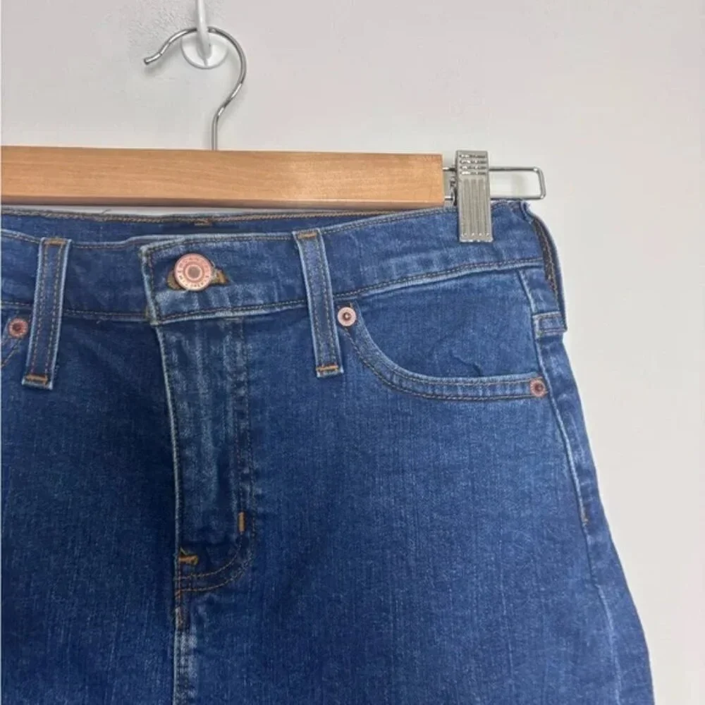 J. Crew Mercantile NWT Classic Blue Denim Raw Edge Mini Skirt